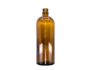 Glass bottle brown glossy, 200 ml
