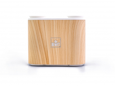BEWIT® Aroma Diffusor wasserlos DUAL STRONG, helles Holz