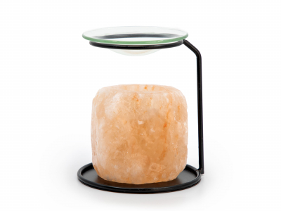 Salt candlestick with bowl