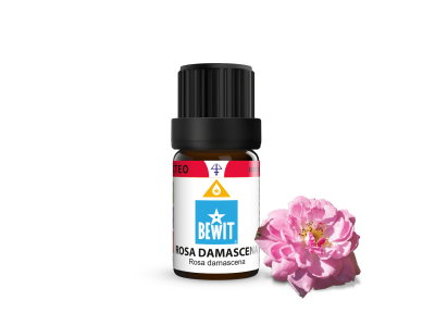 Damask rose, essential oil in jojoba