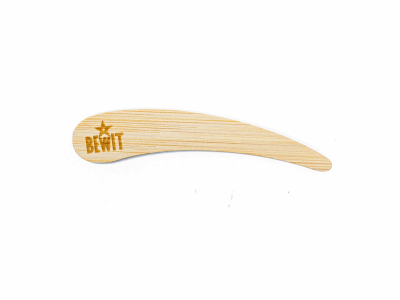 Bamboo spatula with logo  | BEWIT.love